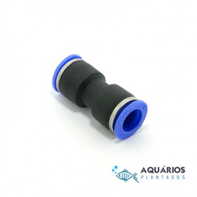 Conector união para mangueira CO2 6 mm - AP321