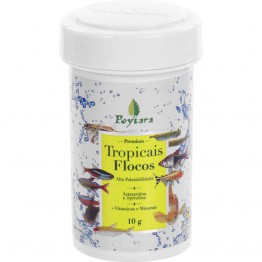 Ração Poytara Tropicais Flocos 10g